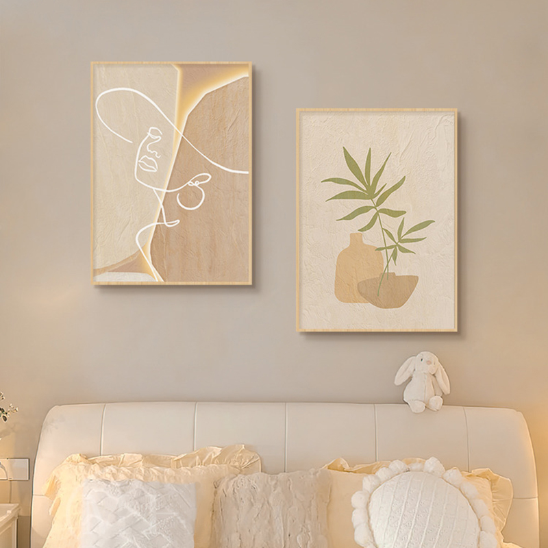 Houten crèmekleurige abstracte - Korean Arts And Lifestyle recensie en prijs